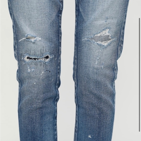 Moussy Vintage MV Lancaster Skinny Jeans in Blue 25 - Picture 6 of 15